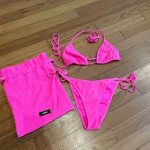 Hot Pink Triangl Bikini
